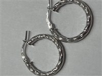 Orecchini Domar Donna Cerchi argento 925 diamantati in Argento ORAR-496-280 - ORAR-496-280